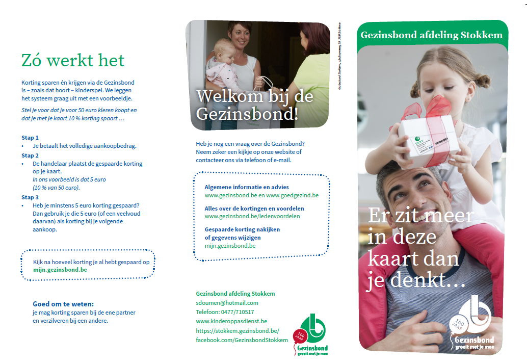folder sparen gezinsbond