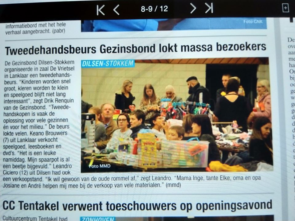 tweedehandsbeurs gezinsbond dilsen-stokkem hbvl mark dreesen